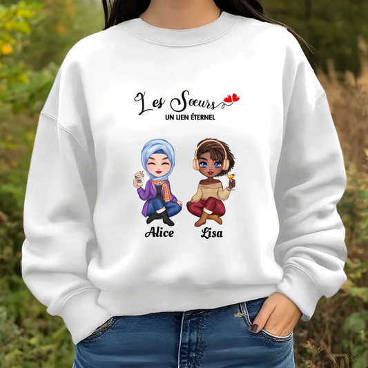 Le Sweat "Sœurs/Amies pour la Vie" - Célébrez Votre Lien Unique