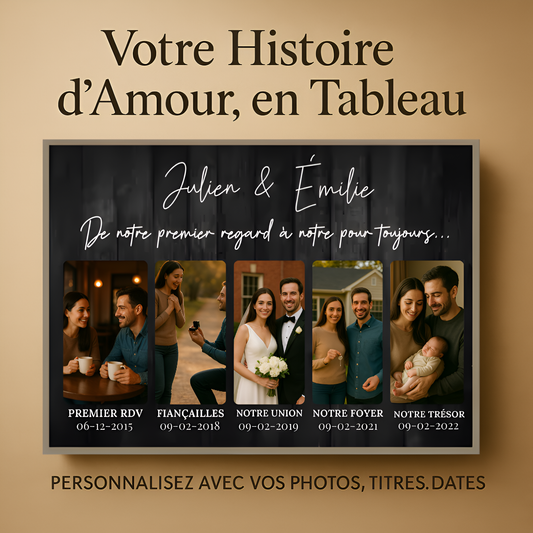 Tableau Personnalisé- Notre Histoire
