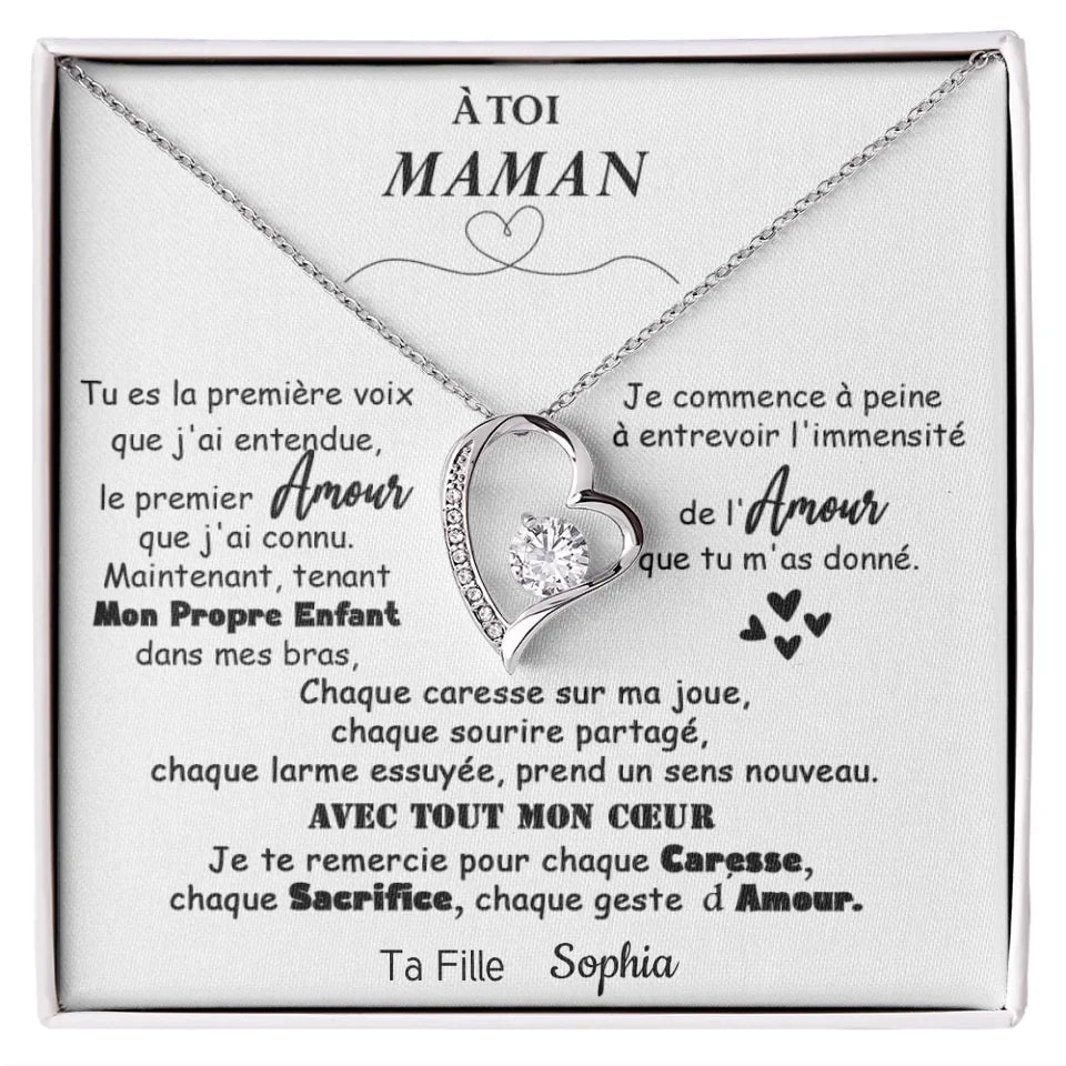 Collier Pour Maman - Tu es La Première Voix Que J'ai Entendue