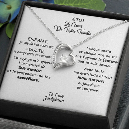 Collier Pour Maman - Le Coeur de Notre Famille