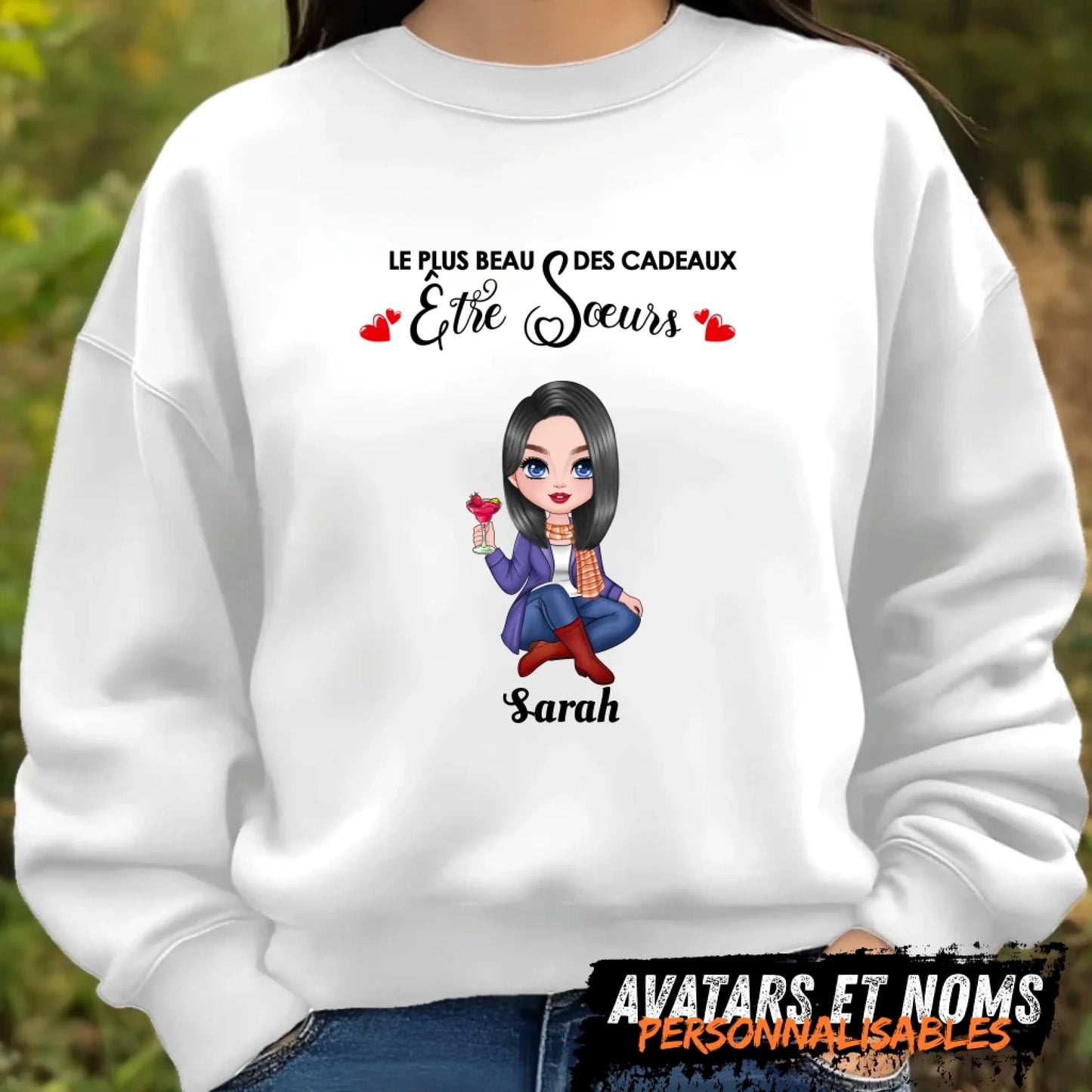 avatar et nom PERSONNALISABLES