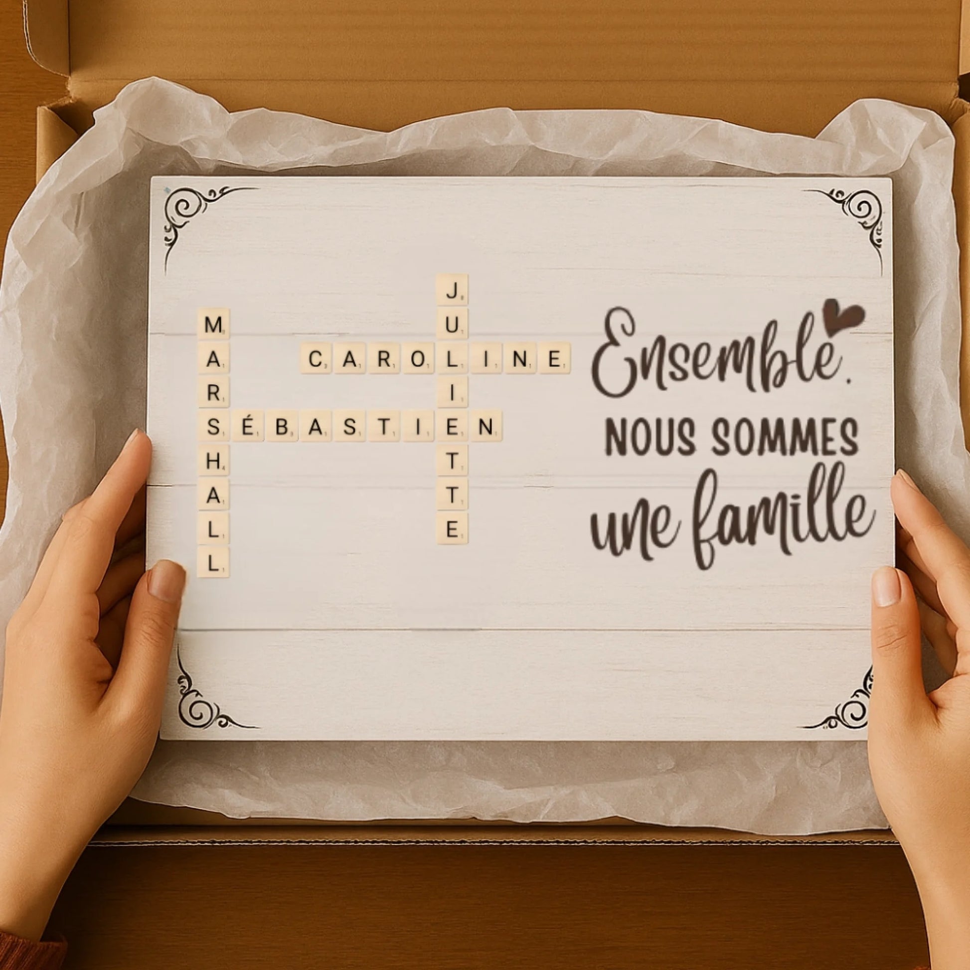 Mockup emballage tableau