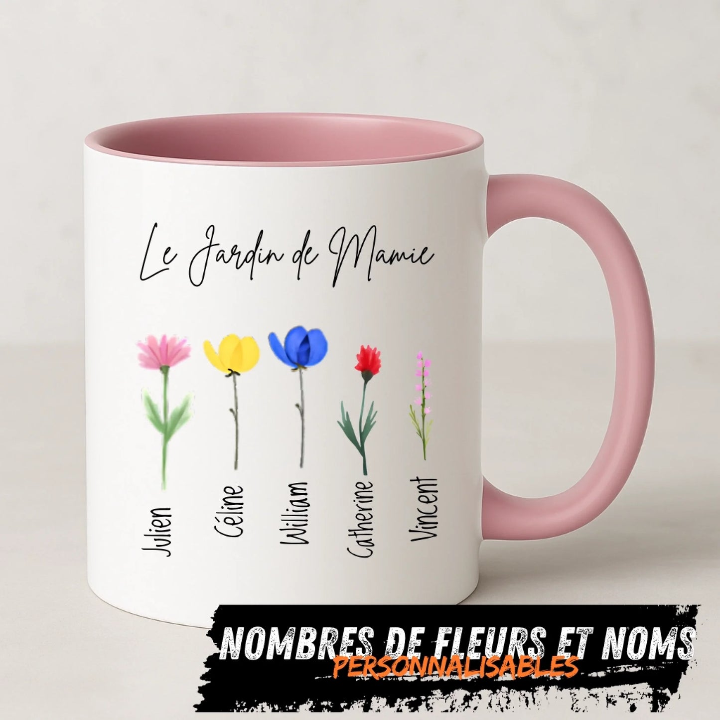 Affiche mug jardin