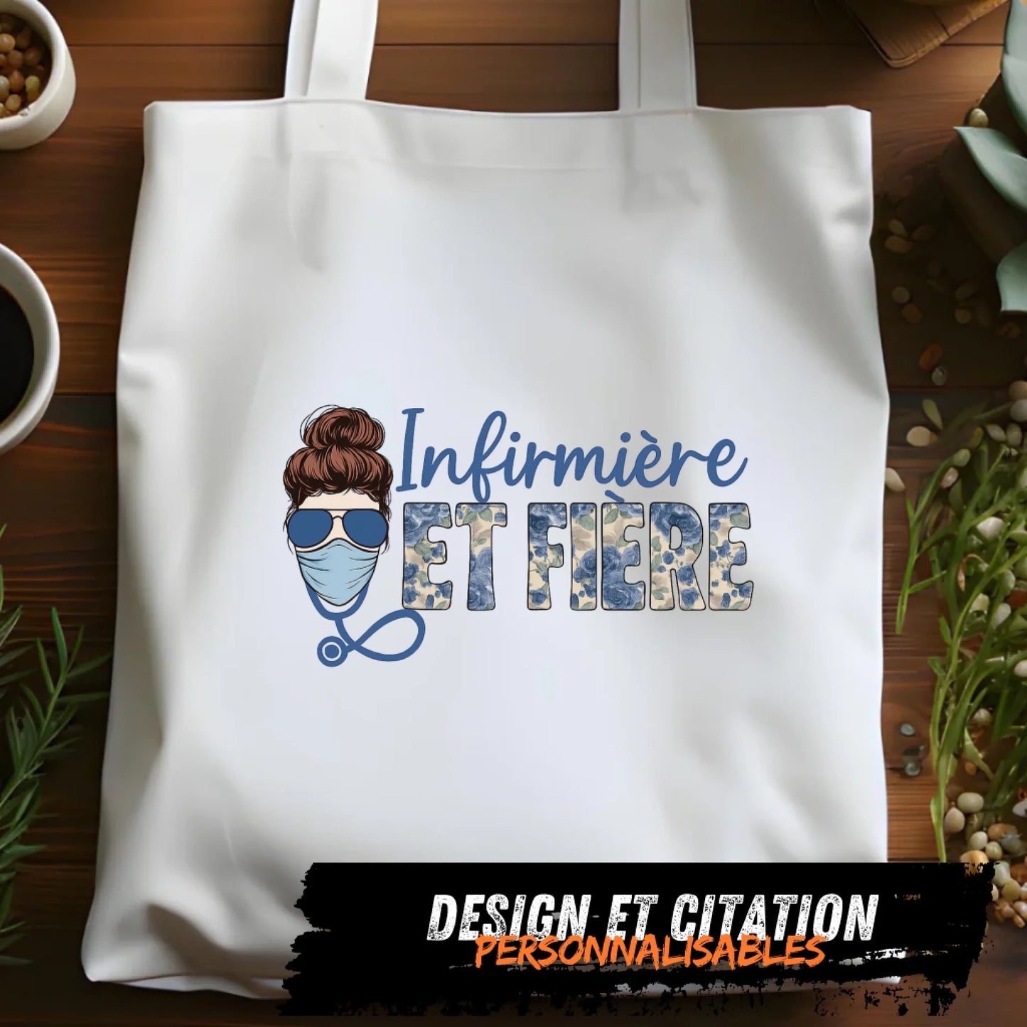 Affiche totebag infirmière