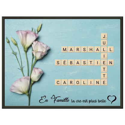 cadre noir poster horizontal 70x100