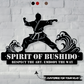 Warrior Waves Dojo Metal Sign - Built to Inspire & Endure