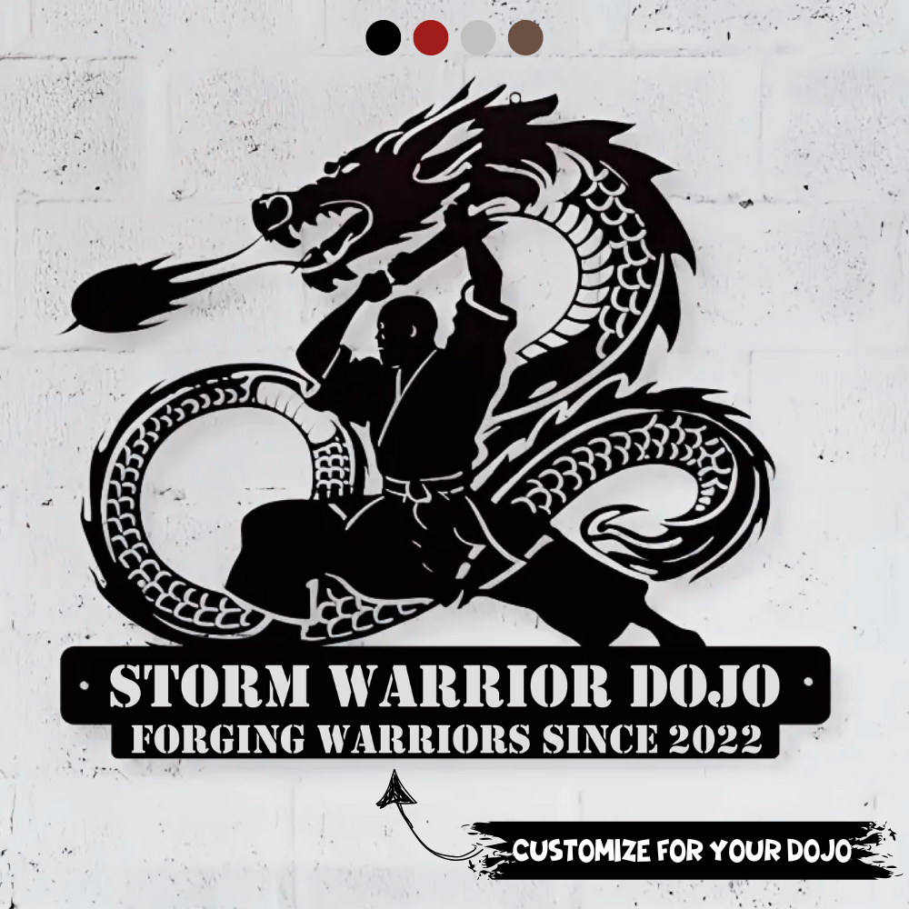 Warrior’s Metal Sign – Customize for Your Dojo’s Legacy